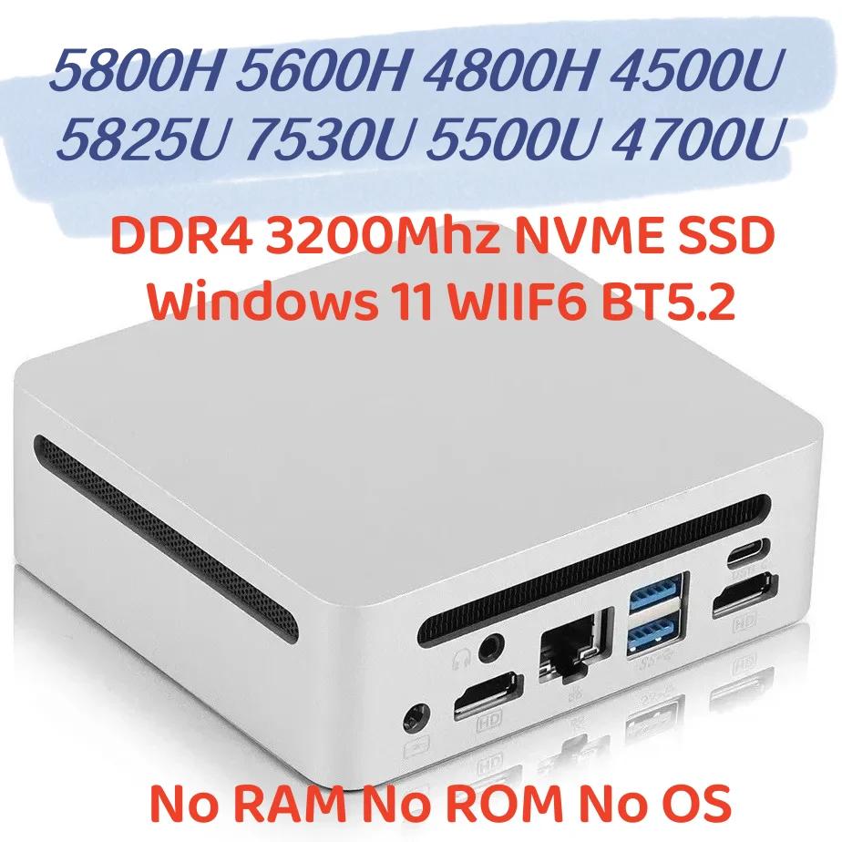 SZBOX ̸ ǻ ̴ PC , 4500U 5825U 7530U, 5800H 5600H 5500U 4800H 4700U, 11 DDR4 3200Mhz NVME SSD WiIF6 BT5.2